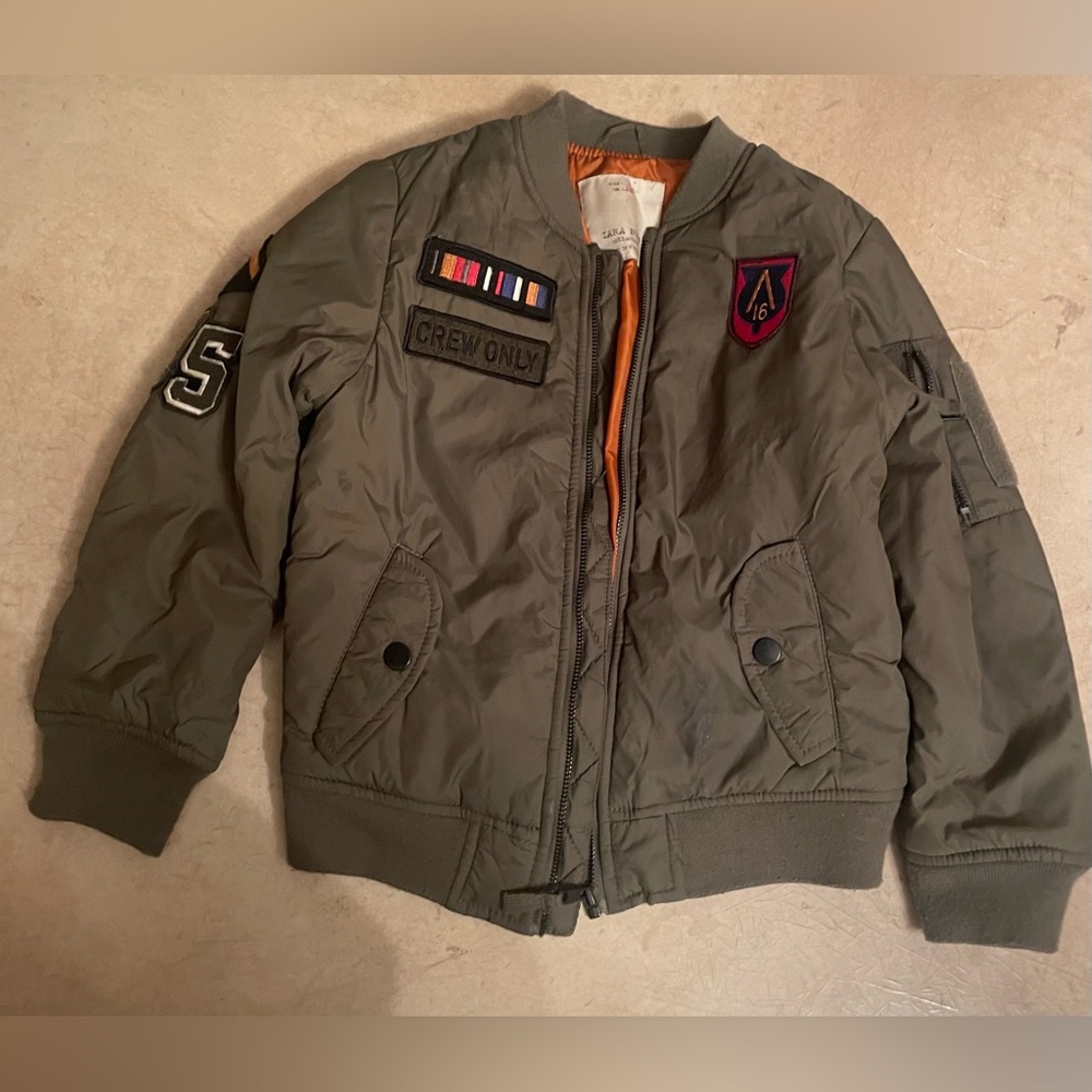 ZARA Boys Aviator Jacket sz 7